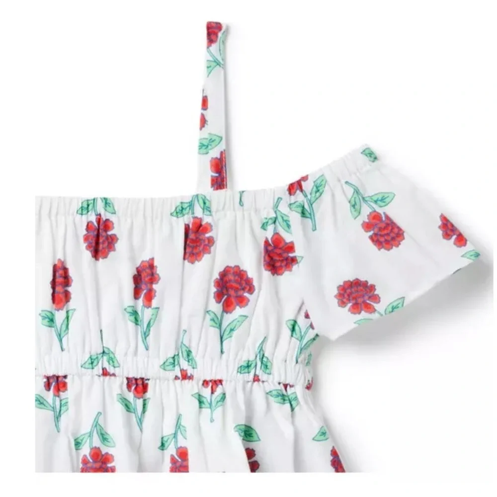 Janie and Jack Floral Cold Shoulder Top‎ Size 7